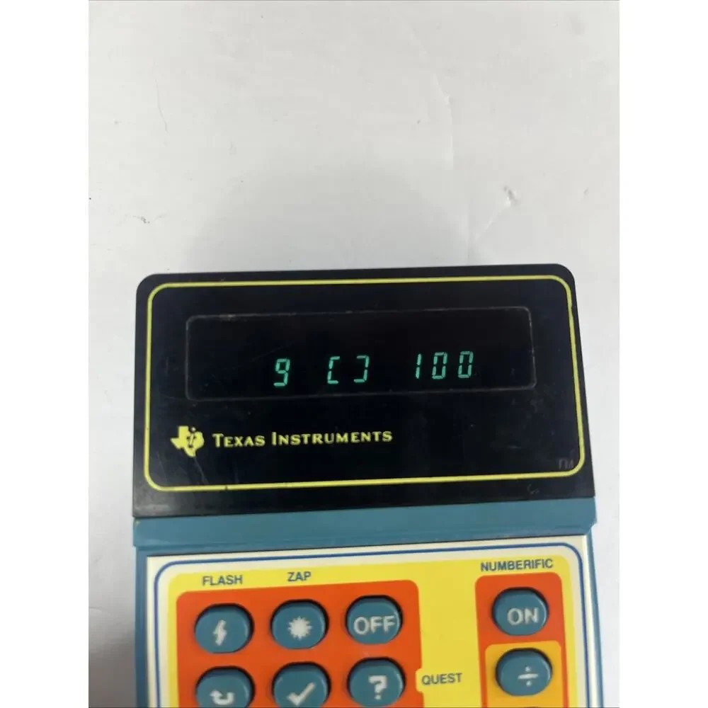 Vintage Texas Instruments Math Marvel Educational Calculator Handheld Toy Works